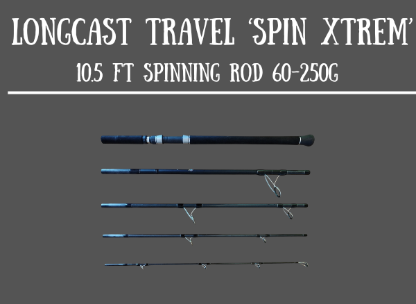 Canne à pêche spinning/popping Samson Spin Xtrem 5 brins, 60-250 g