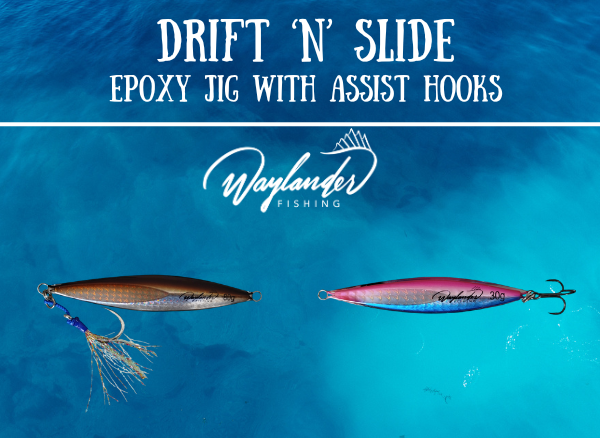 Waylander Drift 'N' Slide - Plantillas de epoxi con anzuelos auxiliares BKK