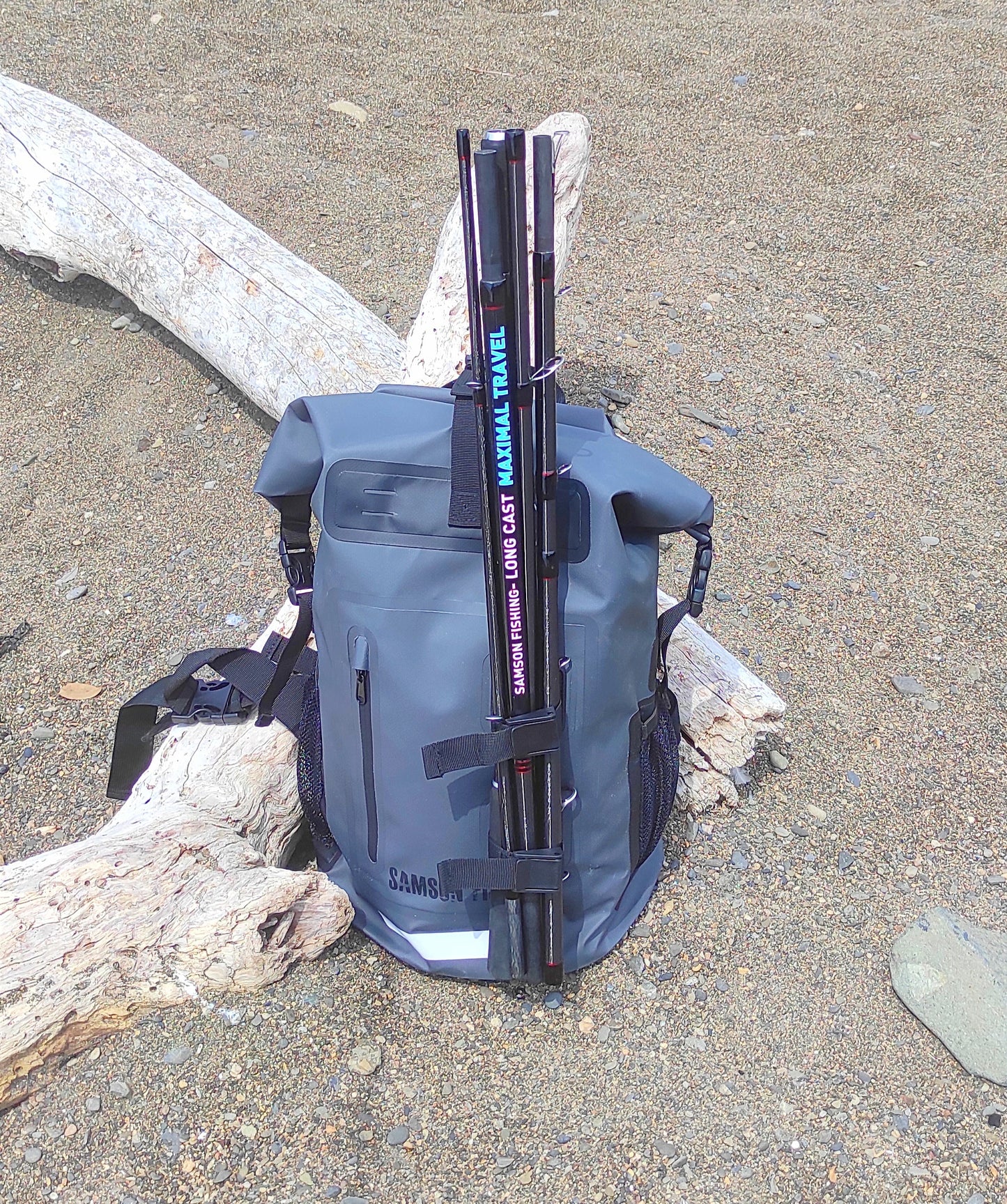 Caña de spinning Samson Long Cast 'Maximal Travel' de 3,6 m (60-200 g)