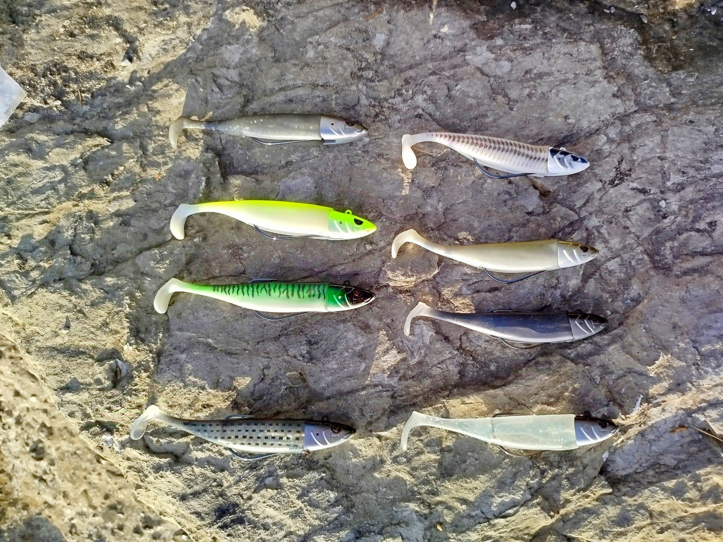 Waylander - Mean Minnow x3 de plástico blando con cabeza plomada (sin plomo)