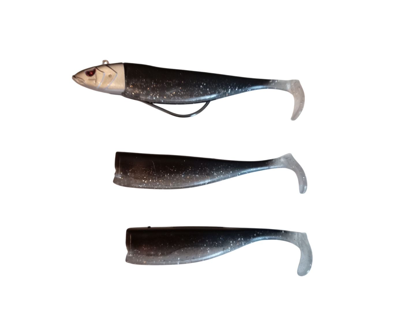 Waylander - Mean Minnow x3 de plástico blando con cabeza plomada (sin plomo)