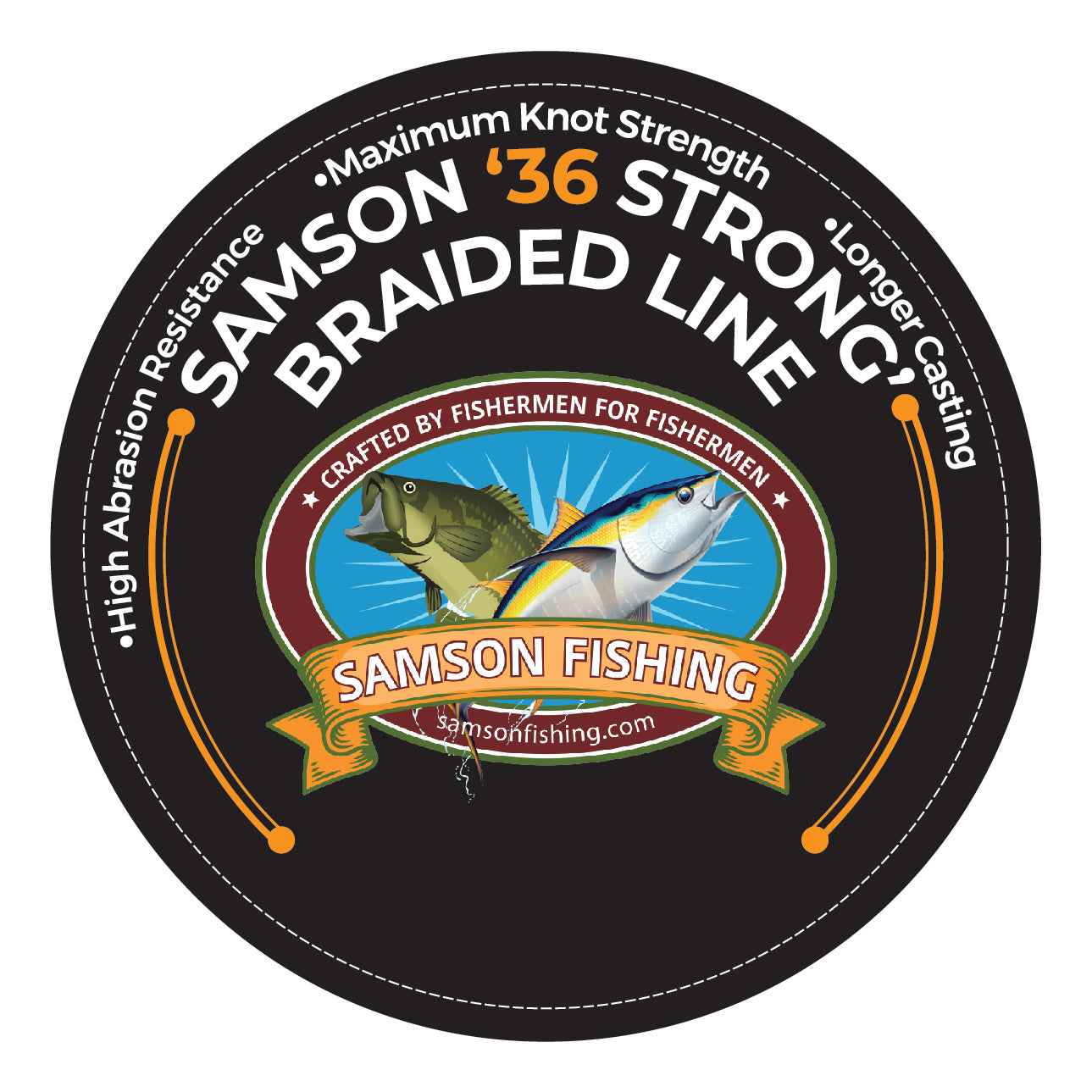 Ligne de pêche tressée Samson « 36 Strong »