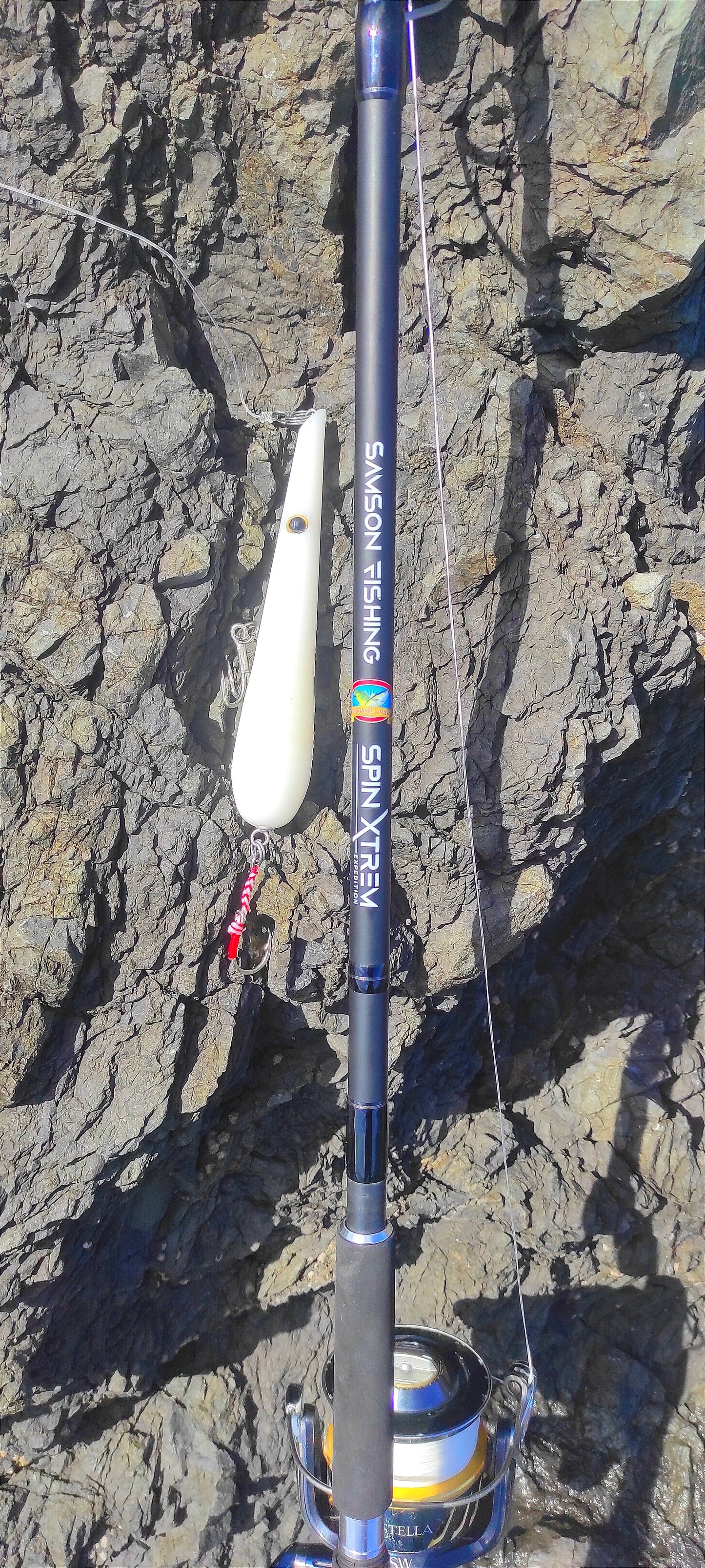 Canne à pêche spinning/popping Samson Spin Xtrem 5 brins, 60-250 g