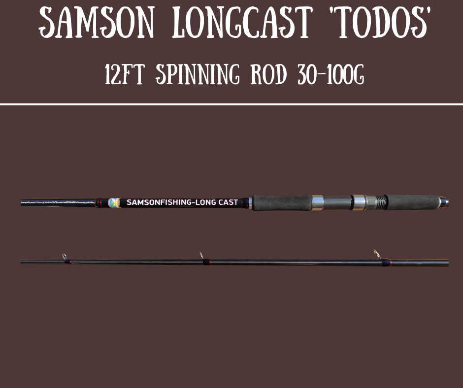 Canne à lancer Samson Long Cast 12 pieds - TODOS 30-100 g