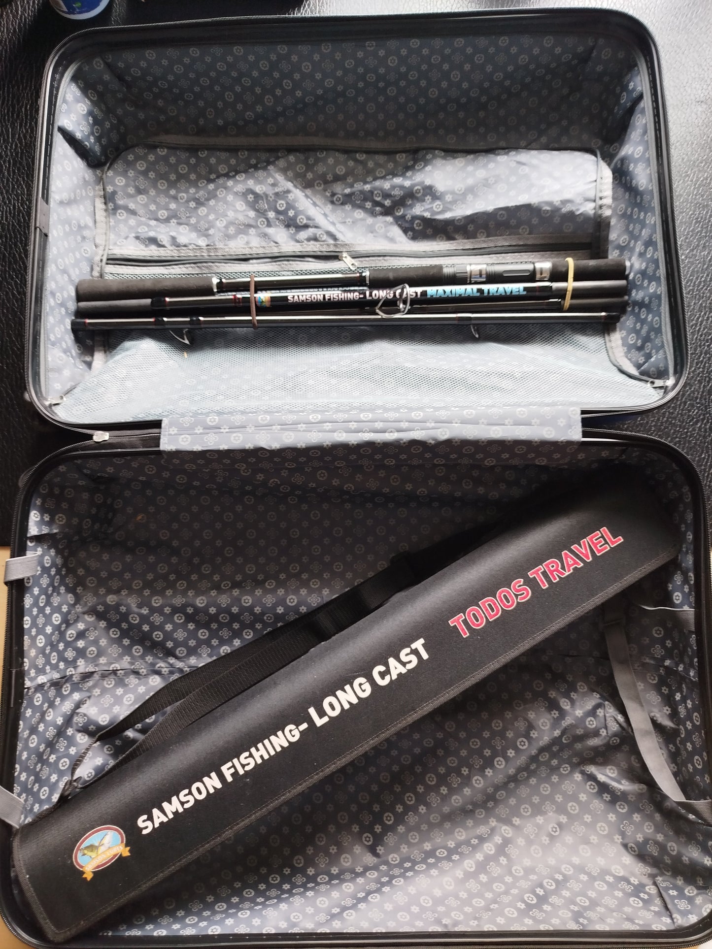 Caña de spinning Samson Long Cast 'Maximal Travel' de 3,6 m (60-200 g)
