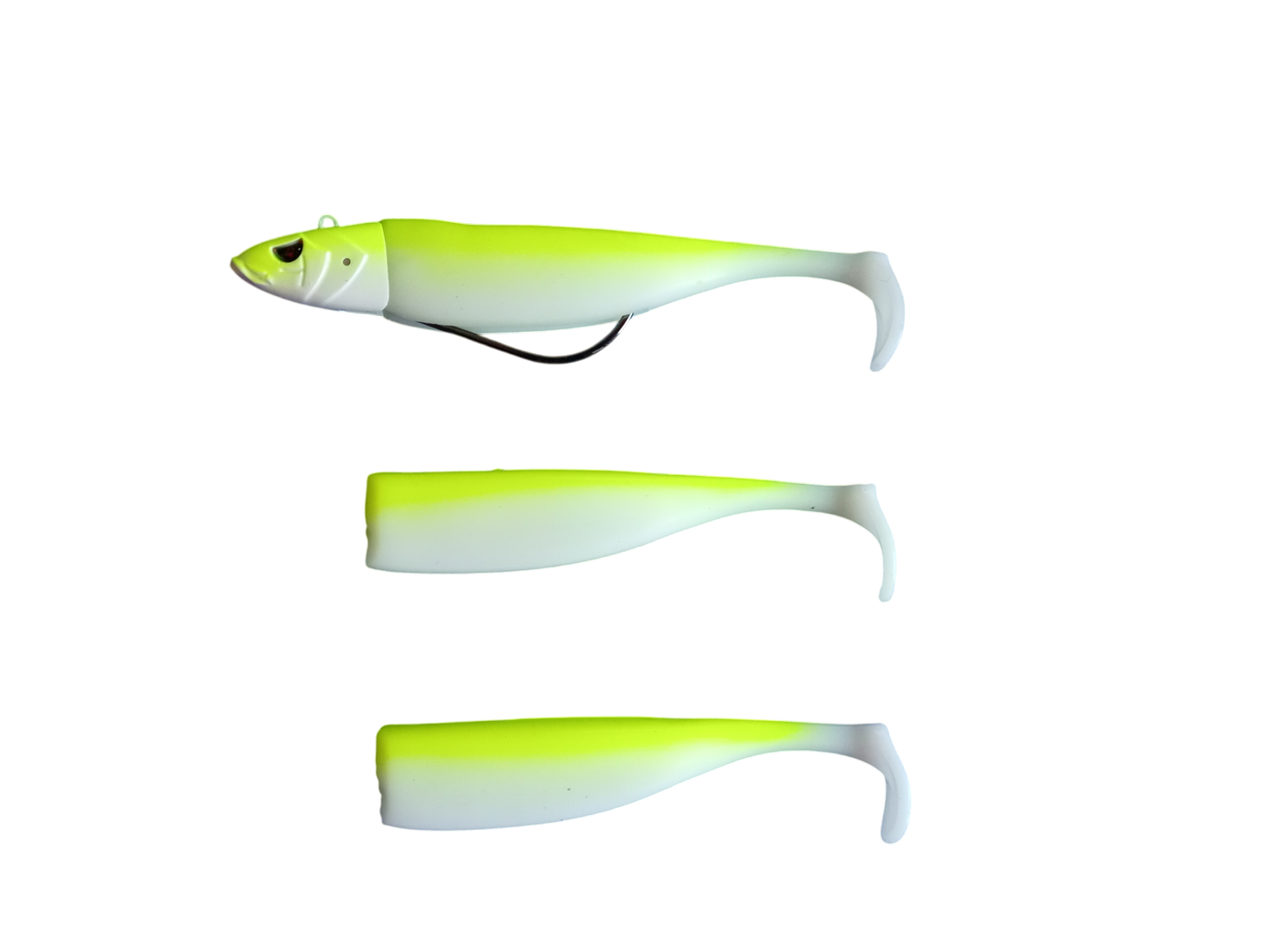 Waylander - Mean Minnow x3 de plástico blando con cabeza plomada (sin plomo)