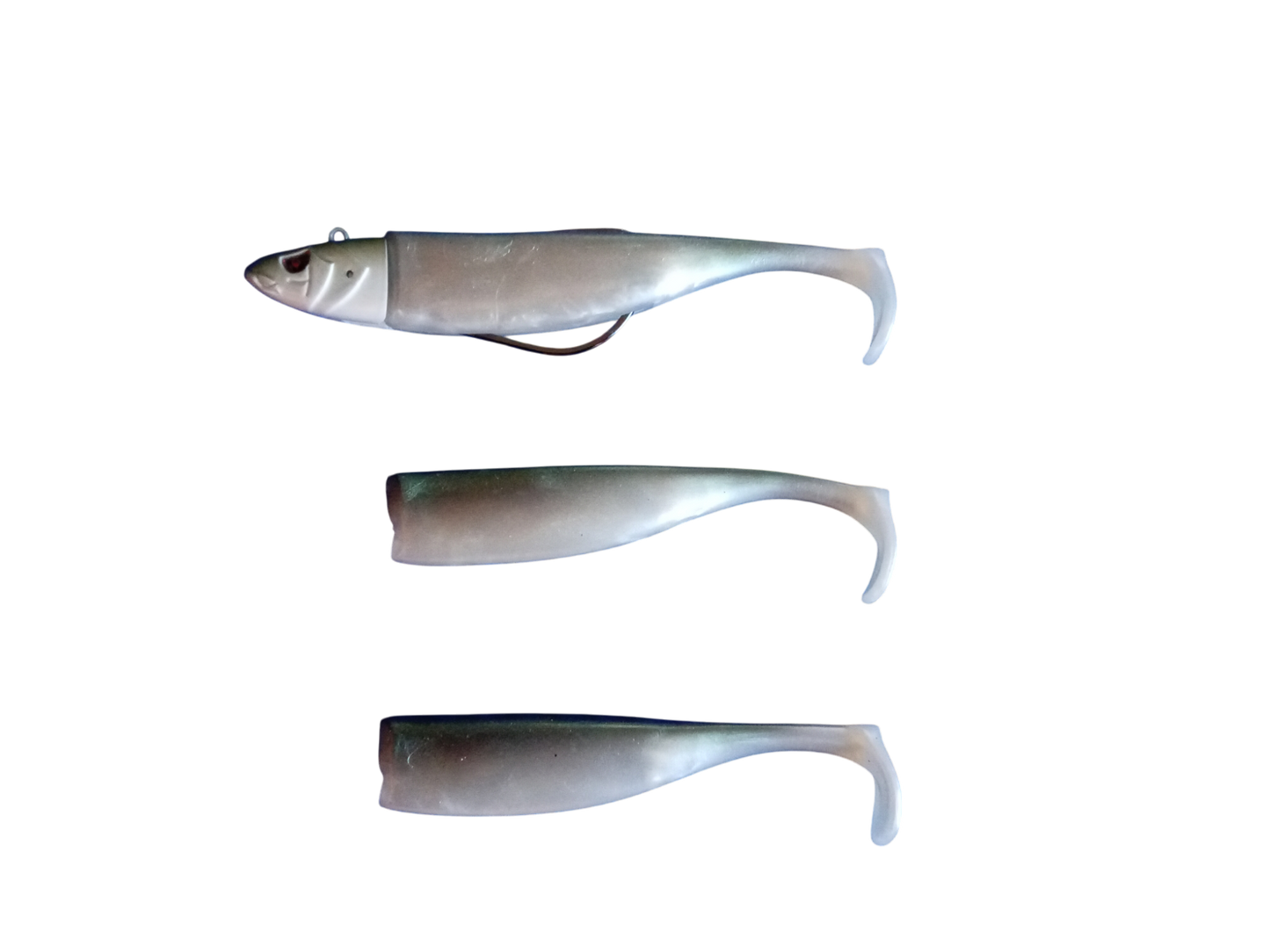 Waylander - Mean Minnow x3 de plástico blando con cabeza plomada (sin plomo)
