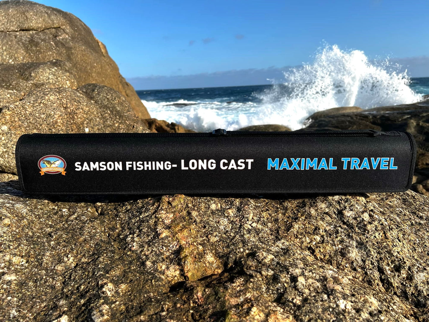 Caña de spinning Samson Long Cast 'Maximal Travel' de 3,6 m (60-200 g)