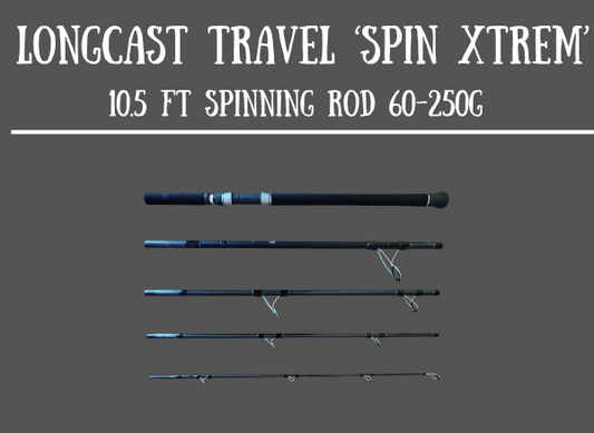 Caña de spinning/popping Samson Spin Xtrem de 5 piezas, 60-250 g 