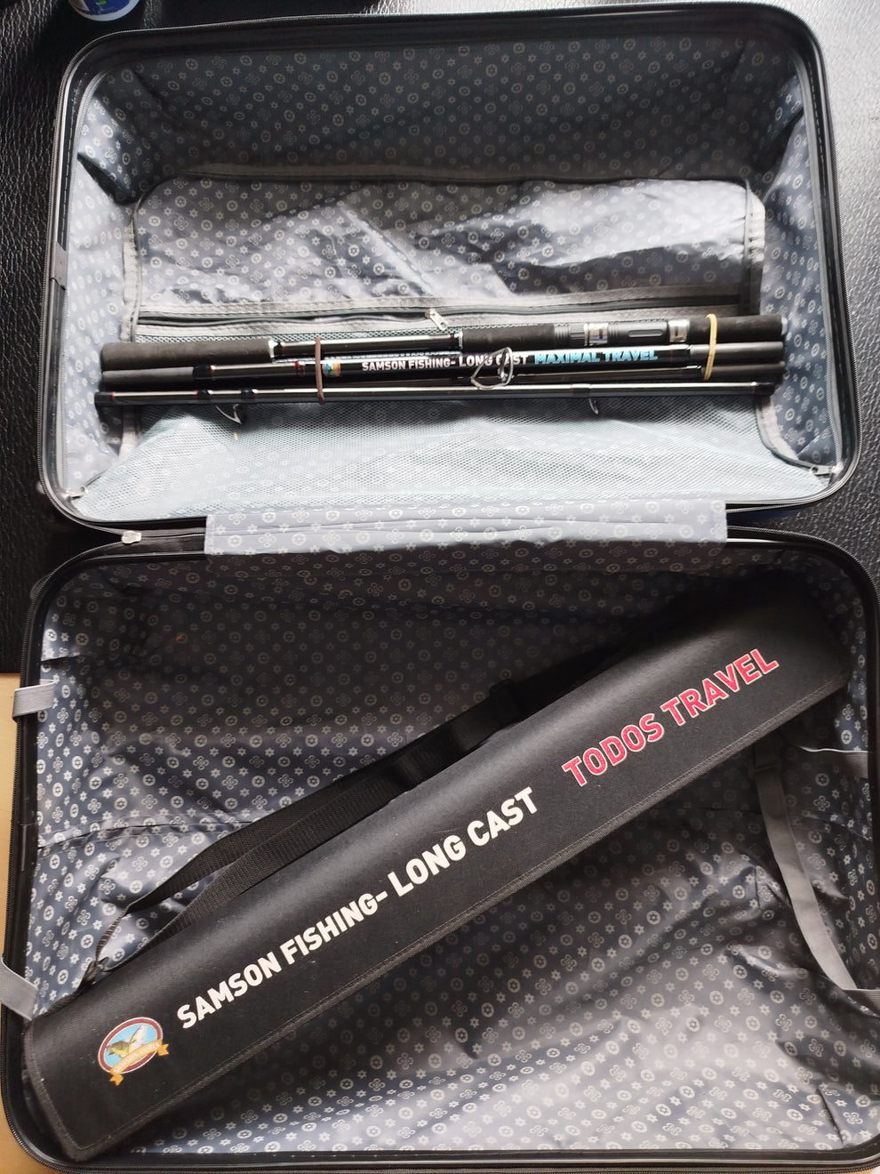 Samson Fish Rig Samson Long Cast Spinning Rod 'EXPANSE TRAVEL' 12ft Spinning Rod (15-6 ...