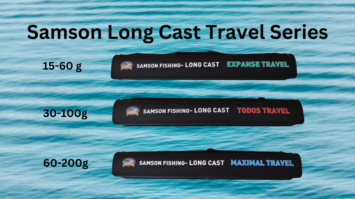 Samson Fish Rig Samson Long Cast Spinning Rod 'EXPANSE TRAVEL' 12ft Spinning Rod (15-6 ...